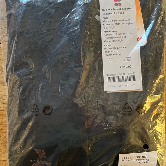 NWT - Supinity Retreat Jumpsuit by Sweaty Betty, xl - Picture 2 of 2